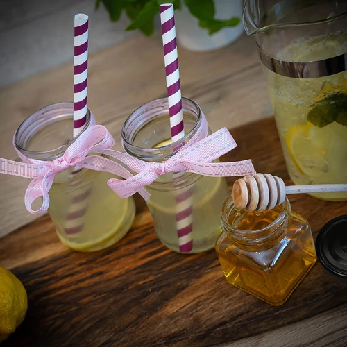 Borcan twist off 120ml - Patru colțuri fi 53 cu capac negru, 6 buc - 8