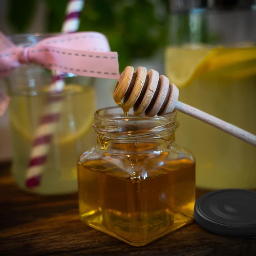 Borcan twist off 120ml - Patru colțuri fi 53 cu capac negru, 6 buc - 10