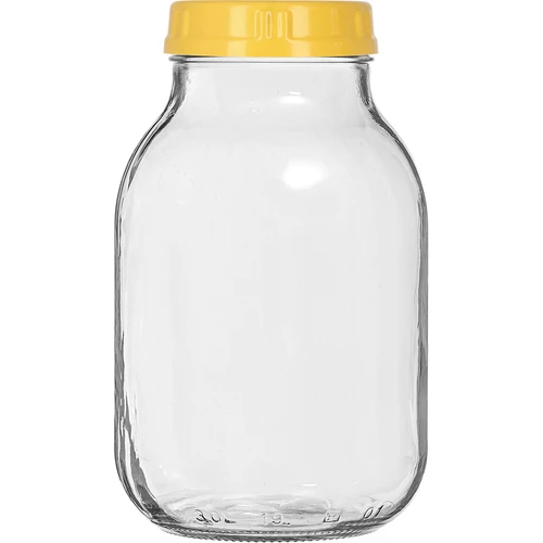 Borcan twist-off 3 L și capac din plastic fi 100, cu mâner - 3