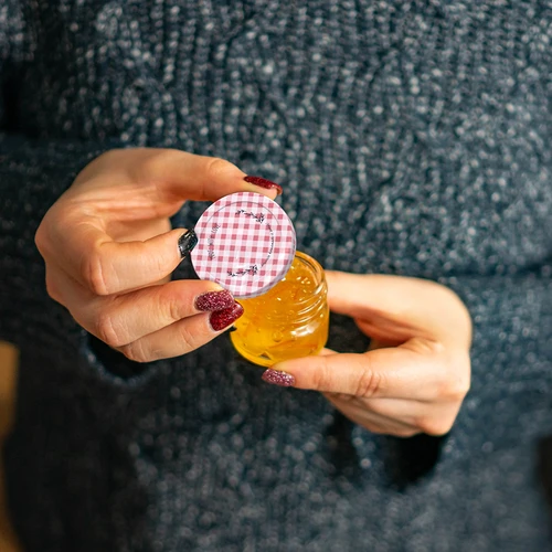 Borcan twist-off 30 ml cu capac colorat fi 43 - 10 buc. - 7