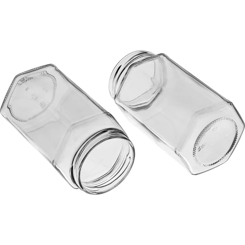 Borcan twist off 385ml cu capac negru fi 63, 6 buc. - 6