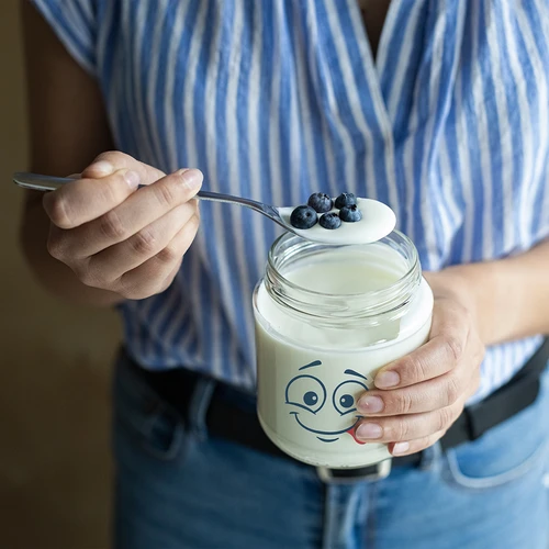 Borcan twist-off 580ml cu imprimare Față zâmbitoare și capac fi 82/6 - 3 buc. - 9