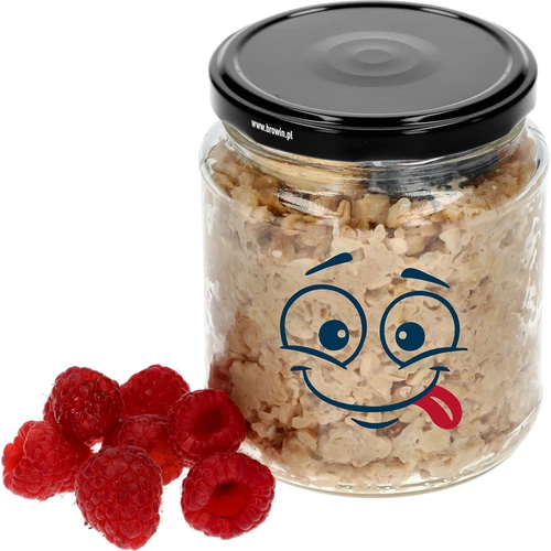 Borcan twist-off 580ml cu imprimare Față zâmbitoare și capac fi 82/6 - 3 buc. - 5