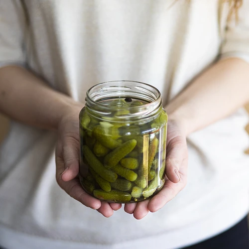 Borcan twist-off, gros 580ml cu capac bordo fi82/6, 6 buc. - 6