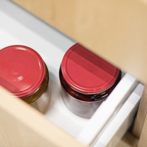 Borcan twist-off, gros 580ml cu capac bordo fi82/6, 6 buc. - 8