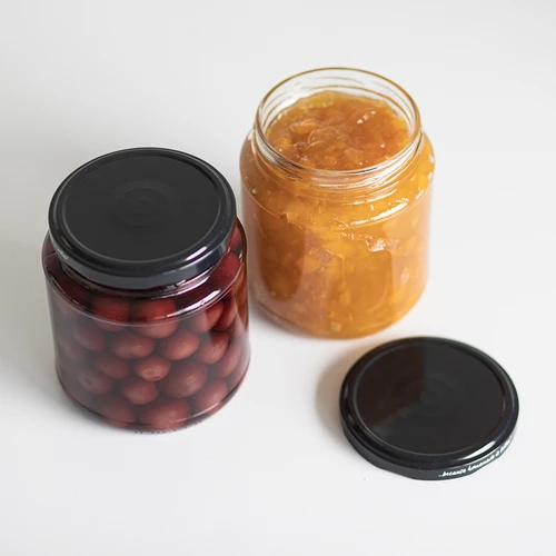Borcan twist-off, gros 580ml cu capac negru fi 82/6, 6 buc. - 7
