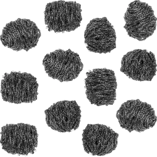 Bureți din oțel inoxidabil - 12 buc. - 2