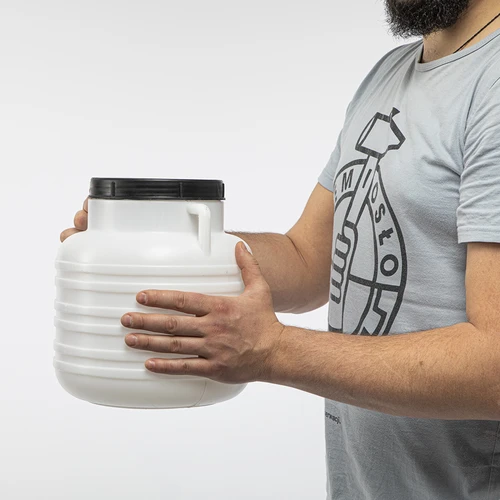 Butoi Murături 10L - alb, mânere - 9