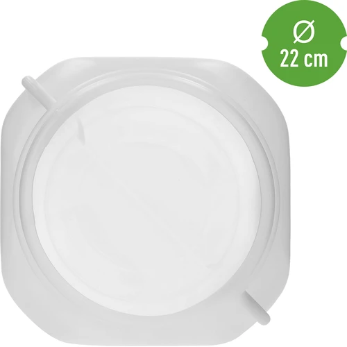 Butoi Pătrat de 30 L, alb, cu mânere, Sterk - 5