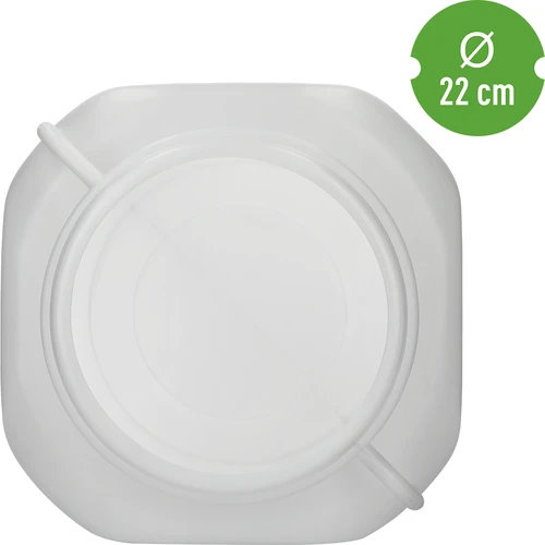 Butoi Pătrat de 40 L, alb, cu mânere, Sterk - 5