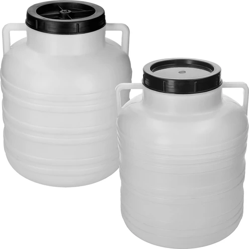 Butoi pentru murături 20 L – alb, cu mânere - 2