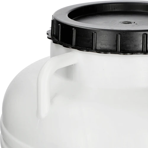 Butoi pentru murături 40L - alb, mânere - 6