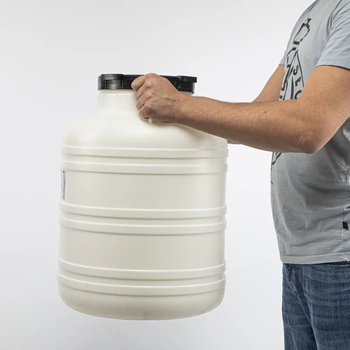 Butoi pentru murare 60L - alb, cu mânere - 9