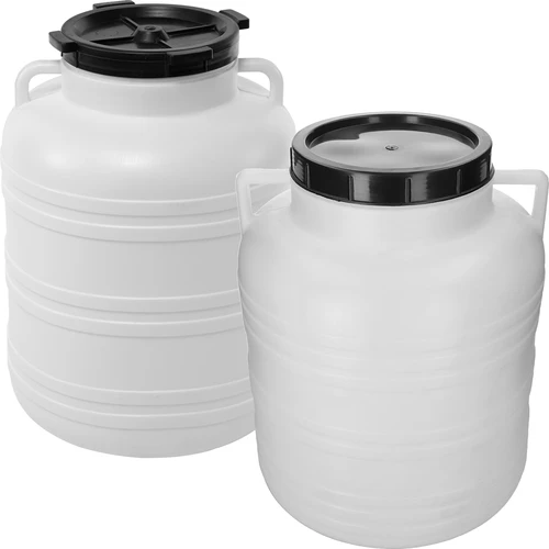 Butoi pentru murare 60L - alb, cu mânere - 2