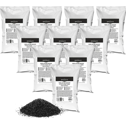 Cărbune activ de cocos 1 kg x 10 - set