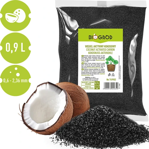 Cărbune activ de cocos pentru plante 0,9 L - 2