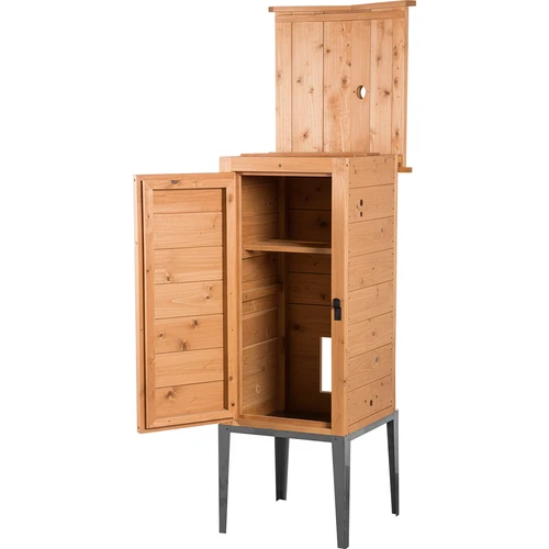 Cameră de afumare din larice, 200L, cu bază din oțel inoxidabil - 2