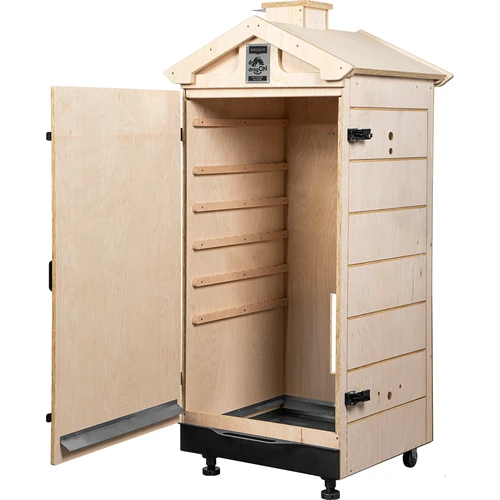 Cameră de afumare din placaj certificat, fără cadru, 200 L, cu roți - 2