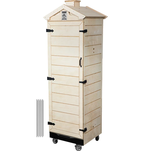 Cameră de afumare din placaj certificat, fără cadru, 320 L, cu roți