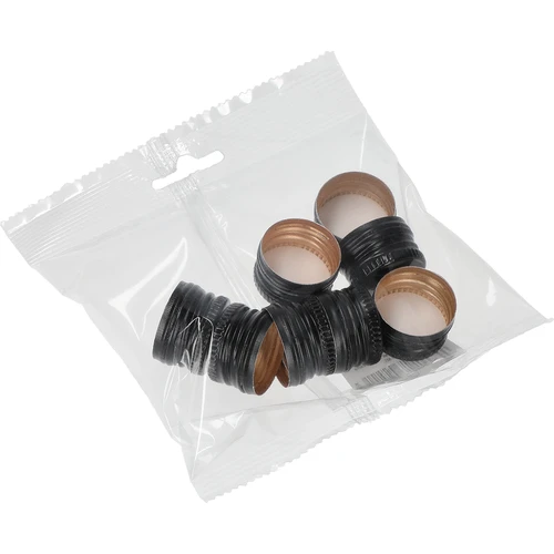 Capac cu filet pentru sticle fi 28/18 mm - negru, 8 buc. - 3