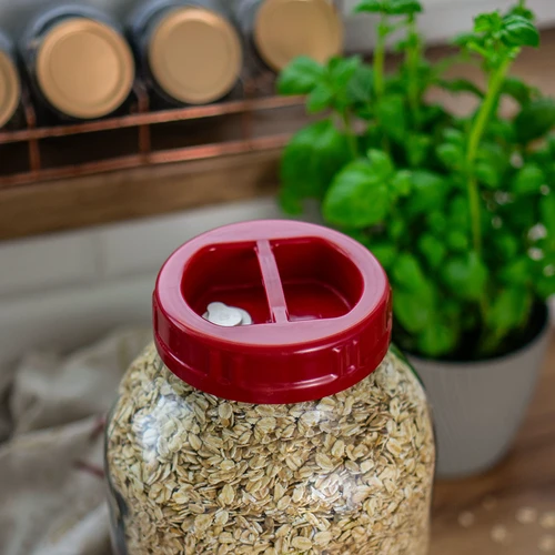 Capac din plastic fi 100 twist-off cu orificiu și dop - 8