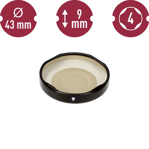 Capac fi 43/4 negru - 10 buc - 6