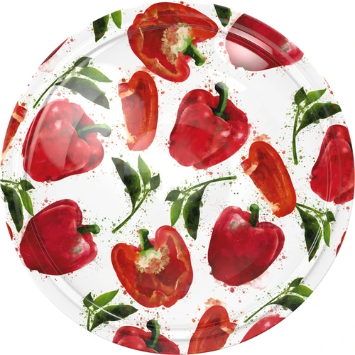 Capac fi 66/4 cu desene de ardei - 10 buc.