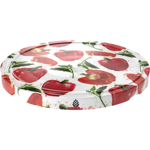 Capac fi 66/4 cu desene de ardei - 10 buc. - 2