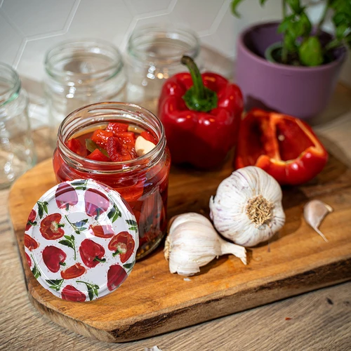 Capac fi 66/4 cu desene de ardei - 10 buc. - 5