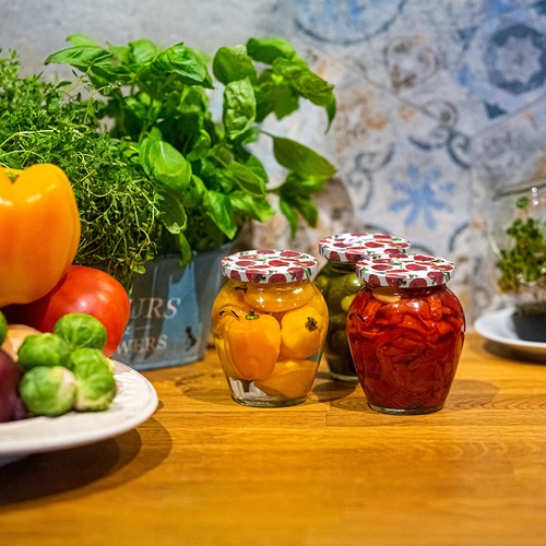 Capac fi 66/4 cu desene de ardei - 10 buc. - 6