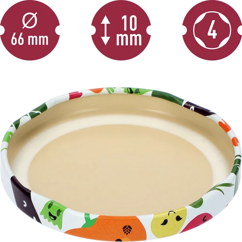 Capac fi 66/4 fețe de legume - 10 buc. - 4