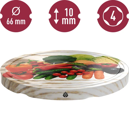 Capac fi 66/4 legume pe fundal alb - 10 buc. - 3