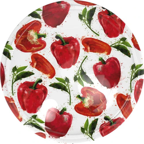 Capac fi 82/6 cu desene de ardei - 10 buc.