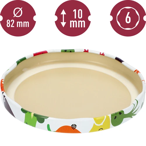 Capac fi 82/6 fețe de legume - 10 buc. - 4