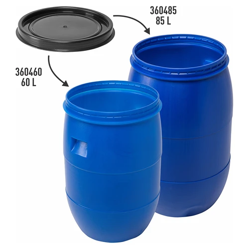 Capac filetat pentru butoaie cu cerc de strângere 60 și 85 L, Ø 33,5 cm - 3