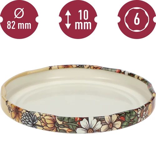 Capace cu imprimeu – model Miere 2, fi 82/6, 10 buc. - 4