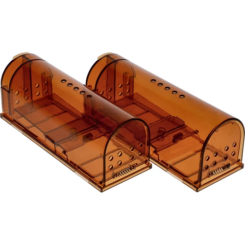 Capcană pentru șoareci – capcană vie, transparentă, 2 buc.