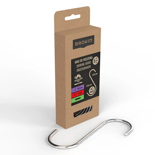 Cârlige pentru afumare - S, ascuțite 5mm x 150mm 5 buc. - 2