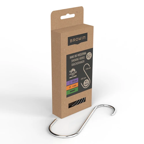 Cârlige pentru afumare - S, capete tăiate la 45° 4 mm x 150 mm, 5 buc. - 2