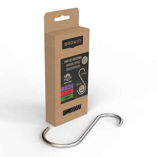 Cârlige pentru afumat - S, tăiate 45° 5mm x 150mm 5 buc. - 2