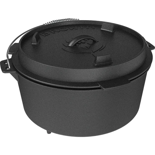 Ceaun din fontă suspendat cu tigaie - 3