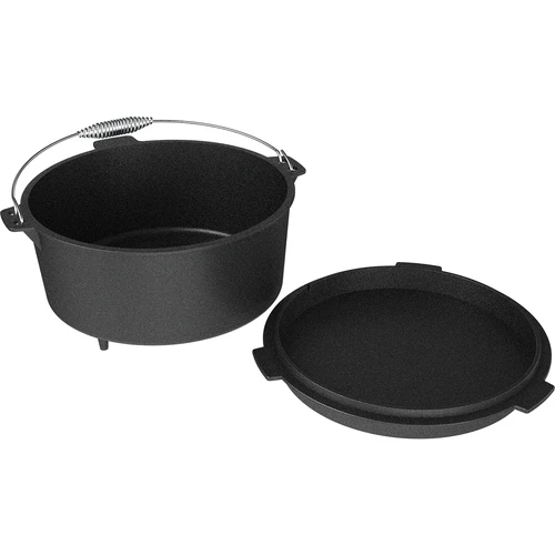 Ceaun din fontă suspendat cu tigaie - 5