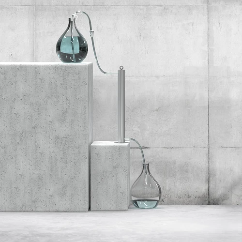 Coloană de filtrare din oțel inoxidabil, suspendată, cu accesorii și cărbune activ incluse - 9