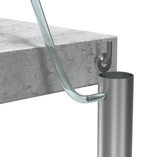 Coloană de filtrare din oțel inoxidabil, suspendată, cu accesorii și cărbune activ incluse - 10