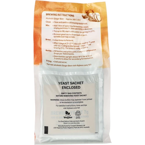 Concentrat Coopers pentru prepararea berii Ginger Beer, 0,5 kg - 3