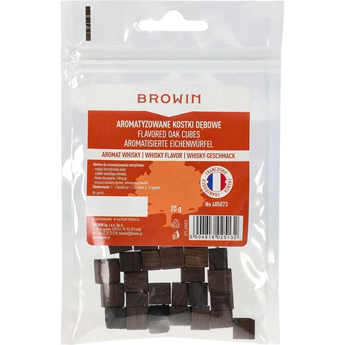 Cuburi de stejar francez, puternic prăjite, aromatizate - Whisky, 20g - 2