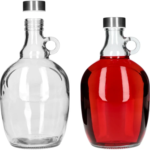 Damigeană 1,5 L, cu capac metalic fi 43 mm și mâner - 3