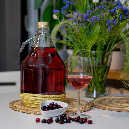 Damigeană Dama 3 l în împletitură, cu capac - 3