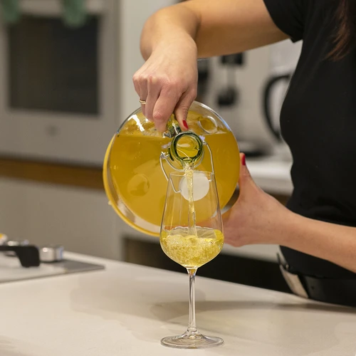 Damigeană Dama 5 L - coș din plastic, închidere cu sârmă - 3