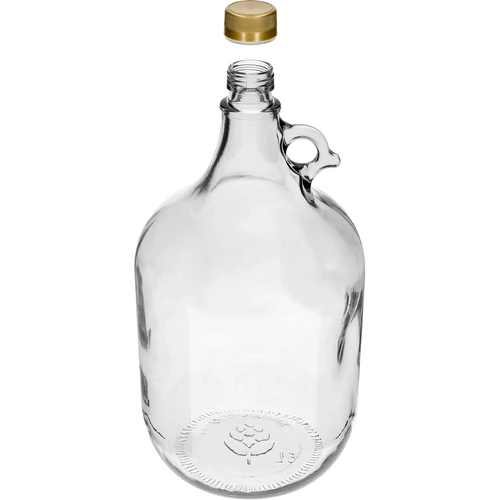 Damigeană Dama 5 L cu capac cu filet, dop și tub de fermentare – set 4 buc. - 3